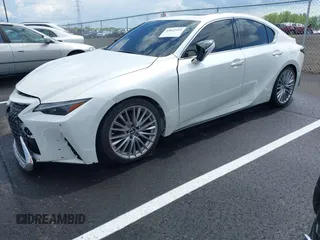2022 Lexus IS with VIN JTHDA1D20N5120759, listed as a IAAI auction lot 42022533 with 40,432 mi miles. Bid and sale history available at carsss.com. Image 2.