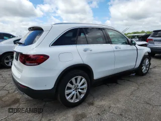 2020 Mercedes-Benz GLC 300 with VIN WDC0G8DB1LF738245, listed as a Copart auction lot 59745375 with 53,986 mi miles and Salvage title. Bid and sale history available at DreamBid. Image 3.