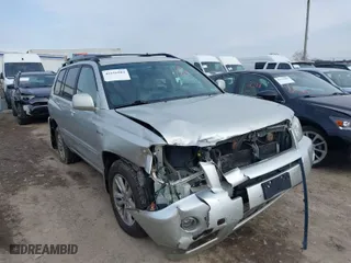 2006 Toyota Highlander Hybrid with VIN JTEEW21A660005649, listed as a IAAI auction lot 41616983 with 265,757 mi miles. Bid and sale history available at carsss.com. Image 6.