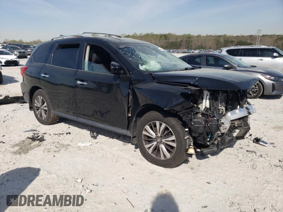 2017 Nissan Pathfinder Platinum with VIN 5N1DR2MN1HC667254, listed as a Copart auction lot 51068635 with 104,460 mi miles and Salvage Title. Bid and sale history available at carsss.com. Image 4.