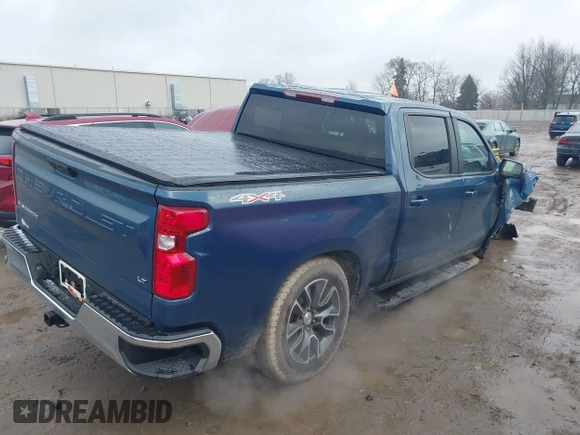 2024 Chevrolet Silverado 1500 LT with VIN 1GCPDKEK9RZ280356, listed as a IAAI auction lot 41074093 with 5,586 mi miles. Bid and sale history available at carsss.com. Image 4.