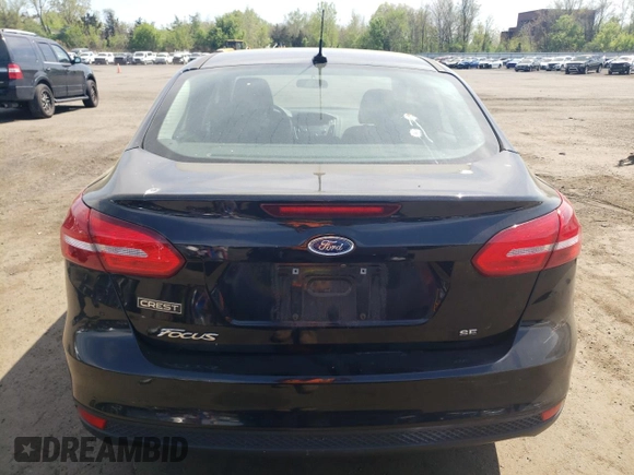 2017 Ford Focus SE with VIN 1FADP3F22HL280351, listed as a Copart auction lot 52134975 with 43,476 mi miles and Salvage Title. Bid and sale history available at carsss.com. Image 6.