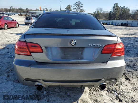 2011 BMW 3 Series 335is with VIN WBAKG1C51BE362679, listed as a Copart auction lot 43506475 with 223,303 mi miles and Salvage Title. Bid and sale history available at carsss.com. Image 6.