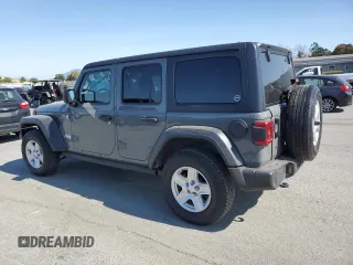 2018 Jeep Wrangler Unlimited Sport with VIN 1C4HJXDG9JW239352, listed as a Copart auction lot 60150475 with 53,697 mi miles and Salvage title. Bid and sale history available at DreamBid. Image 2.