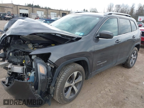 2021 Jeep Cherokee Limited with VIN 1C4PJMDXXMD215667, listed as a IAAI auction lot 42114920 with 38,481 mi miles and . Bid and sale history available at DreamBid. Image 17.