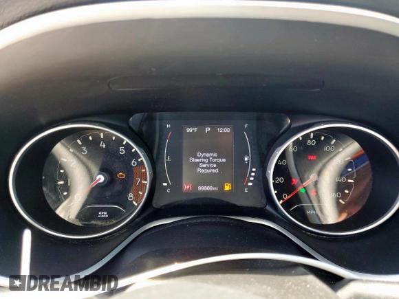 2018 Jeep Compass Sport with VIN 3C4NJDAB2JT220416, listed as a Copart auction lot 56775465 with 99,869 mi miles and Salvage title. Bid and sale history available at DreamBid. Image 9.