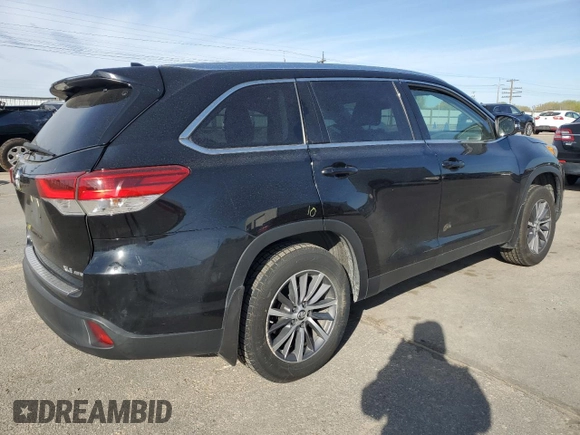 2019 Toyota Highlander SE with VIN 5TDJZRFH2KS920756, listed as a Copart auction lot 53999315 with 78,305 mi miles and Salvage title. Bid and sale history available at DreamBid. Image 3.