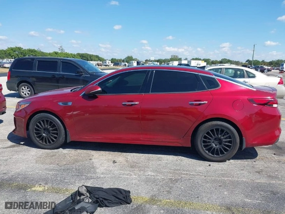 2018 Kia Optima LX with VIN 5XXGT4L35JG230054, listed as a IAAI auction lot 41894651 with NaN miles. Bid and sale history available at carsss.com. Image 14.