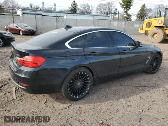 2016 BMW 4 Series 428i xDrive with VIN WBA4C9C59GG136078, listed as a Copart auction lot 49689895 with 143,135 mi miles and Salvage Title. Bid and sale history available at DreamBid. Image 3.
