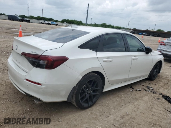 2025 Honda Civic Sport with VIN 2HGFE2F57SH566392, listed as a Copart auction lot 53600405 with 2,356 mi miles and Salvage title. Bid and sale history available at DreamBid. Image 3.
