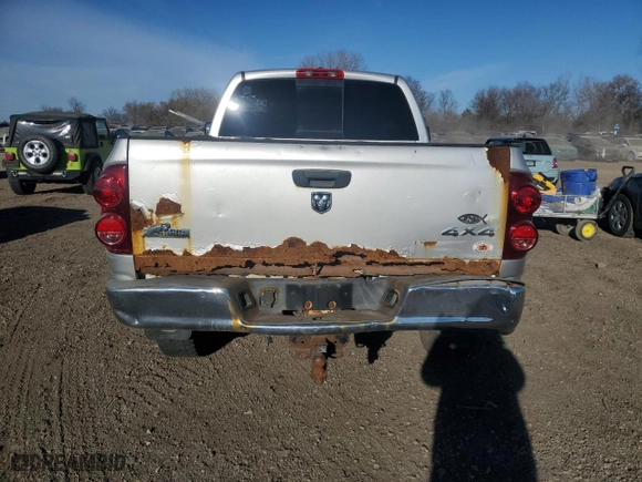 2008 Dodge Ram 2500 SLT with VIN 3D7KS28D98G229537, listed as a Copart auction lot 82213784 with 0 mi miles and Salvage Title. Bid and sale history available at carsss.com. Image 6.