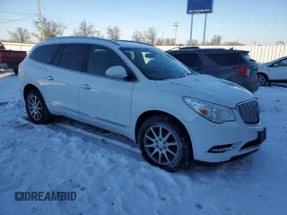 2017 Buick Enclave Leather with VIN 5GAKRBKD2HJ348058, listed as a Copart auction lot 87738385 with 137,692 mi miles and Salvage Title. Bid and sale history available at carsss.com. Image 4.