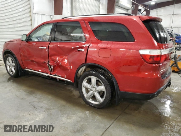 2011 Dodge Durango Citadel with VIN 1D4RE5GGXBC599342, listed as a Copart auction lot 45366975 with 191,455 mi miles and Salvage Title. Bid and sale history available at carsss.com. Image 2.