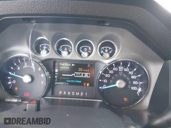 2012 Ford F-250 XL with VIN 1FT7W2B60CEB63992, listed as a IAAI auction lot 41189373 with 244,626 mi miles and . Bid and sale history available at DreamBid. Image 7.