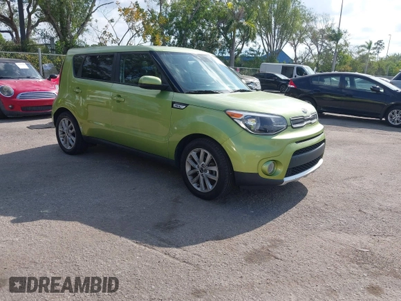 2017 Kia Soul + with VIN KNDJP3A54H7877024, listed as a IAAI auction lot 42107203 with 85,218 mi miles. Bid and sale history available at carsss.com. Image 1.