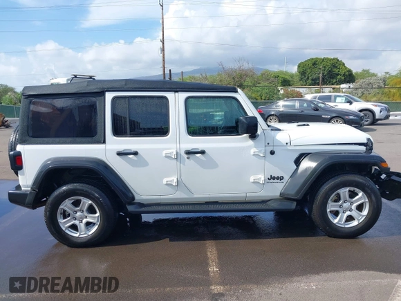 2023 Jeep Wrangler Willys with VIN 1C4HJXDG5PW566145, listed as a IAAI auction lot 41912872 with 50,290 mi miles and . Bid and sale history available at DreamBid. Image 13.
