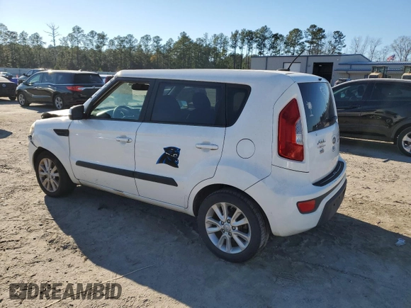 2012 Kia Soul + with VIN KNDJT2A69C7420099, listed as a Copart auction lot 87730385 with Not Provided miles and Salvage Title. Bid and sale history available at DreamBid. Image 2.