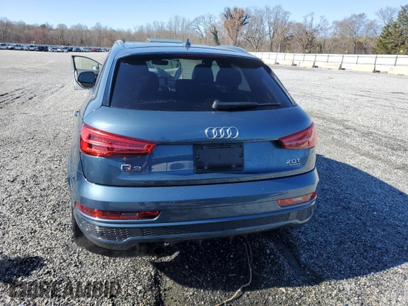 2018 Audi Q3 Premium Plus with VIN WA1JCCFS3JR029666, listed as a Copart auction lot 49316155 with 49,176 mi miles and Salvage Title. Bid and sale history available at carsss.com. Image 6.