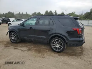 2019 Ford Explorer Sport z VIN 1FM5K8GT8KGA85349, wystawiony jako Copart lot #60400925 z przebiegiem 125 765 mil mil oraz Szkoda całkowita • Salvage title. Historia ofert i sprzedaży dostępna na DreamBid. Obrazek 2.