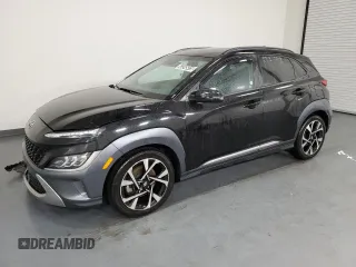 2022 Hyundai Kona Limited with VIN KM8K53A36NU777394, listed as a Copart auction lot 43245415 with 91,862 mi miles and Clean Title. Bid and sale history available at carsss.com. Image 1.