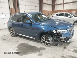 2021 BMW X3 xDrive30i with VIN 5UXTY5C02M9G23931, listed as a IAAI auction lot 41949325 with 44,345 mi miles and . Bid and sale history available at DreamBid. Image 1.