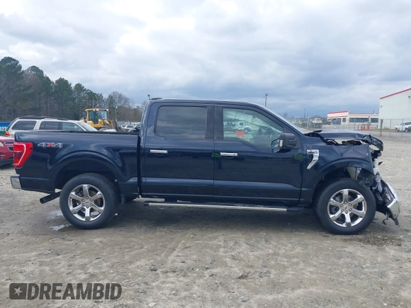 2021 Ford F-150 XL with VIN 1FTEW1EP0MFB77053, listed as a IAAI auction lot 41738348 with 39,752 mi miles. Bid and sale history available at carsss.com. Image 13.