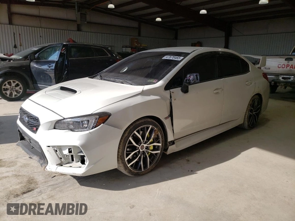 2021 Subaru WRX STI with VIN JF1VA2E67M9806789, listed as a Copart auction lot 47670465 with 32,838 mi miles and Salvage Title. Bid and sale history available at carsss.com. Image 1.