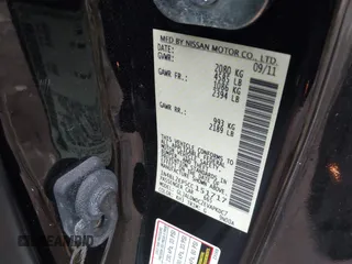 2012 Nissan Altima 3.5 SR with VIN 1N4BL2EP5CC151717, listed as a IAAI auction lot 41665054 with 78,204 mi miles. Bid and sale history available at carsss.com. Image 9.