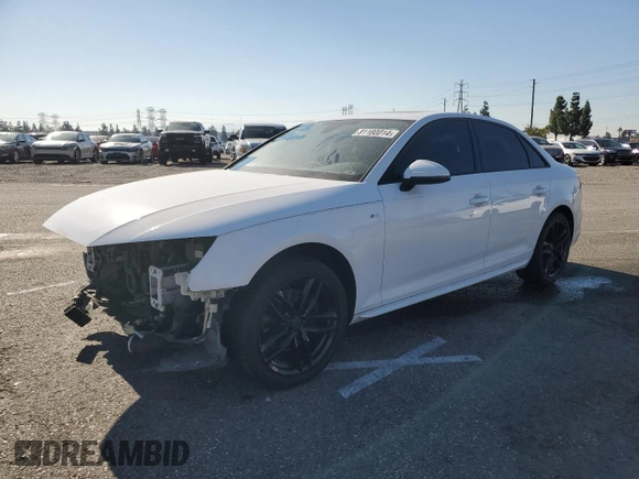 2017 Audi A4 Season of Audi ultra Premium with VIN WAUKMAF48HN042473, listed as a Copart auction lot 81180014 with 100,857 mi miles and Salvage Title. Bid and sale history available at carsss.com. Image 1.