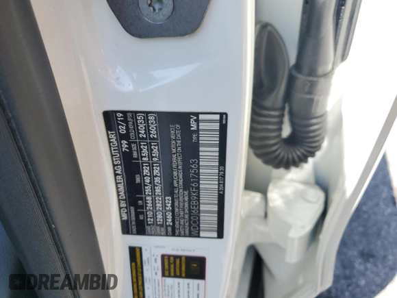2019 Mercedes-Benz GLC with VIN WDC0J6EB9KF617563, listed as a Copart auction lot 52665394 with 69,419 mi miles and Salvage Title. Bid and sale history available at carsss.com. Image 12.