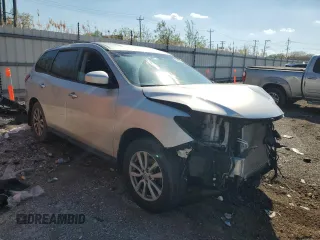 2015 Nissan Pathfinder Platinum with VIN 5N1AR2MM0FC628288, listed as a Copart auction lot 55482595 with 108,863 mi miles and Salvage title. Bid and sale history available at DreamBid. Image 4.