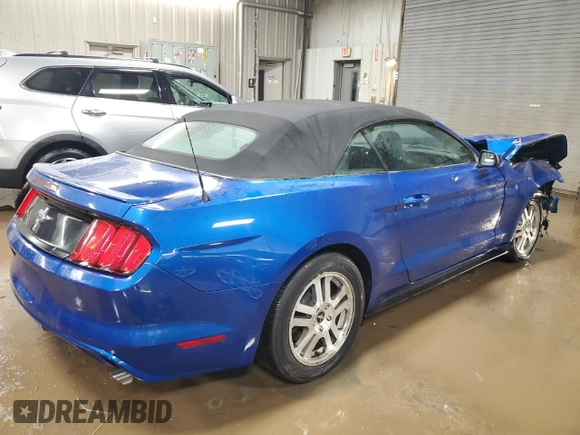 2017 Ford Mustang V6 with VIN 1FATP8EM2H5228637, listed as a Copart auction lot 43769155 with 29,259 mi miles and Salvage Title. Bid and sale history available at carsss.com. Image 3.