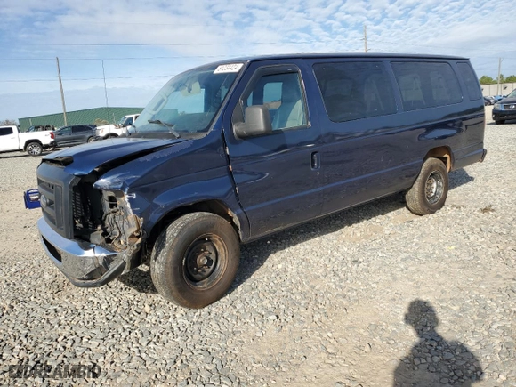 2010 Ford Econoline Wagon XL with VIN 1FBSS3BL5ADA95049, listed as a Copart auction lot 81234424 with 123,435 mi miles and Salvage Title. Bid and sale history available at carsss.com. Image 1.