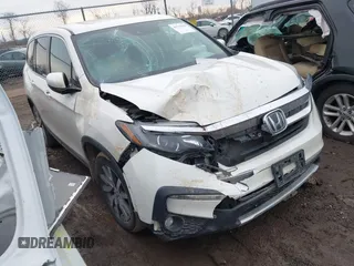 2019 Honda Pilot EX-L with VIN 5FNYF6H59KB032437, listed as a IAAI auction lot 41716318 with 103,556 mi miles. Bid and sale history available at carsss.com. Image 1.