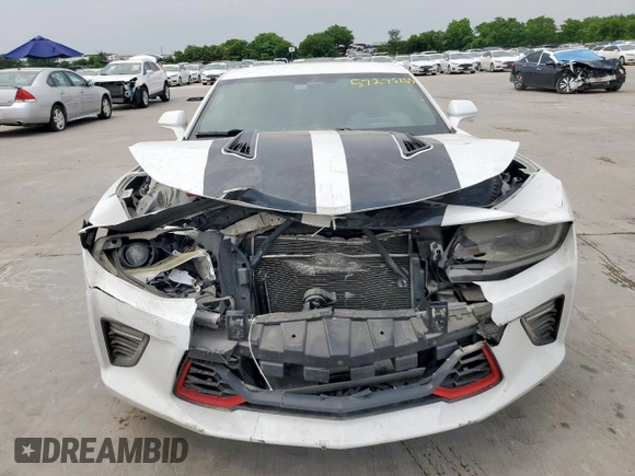 2018 Chevrolet Camaro 2SS with VIN 1G1FH1R77J0126746, listed as a Copart auction lot 57275265 with 87,593 mi miles and Salvage title. Bid and sale history available at DreamBid. Image 5.