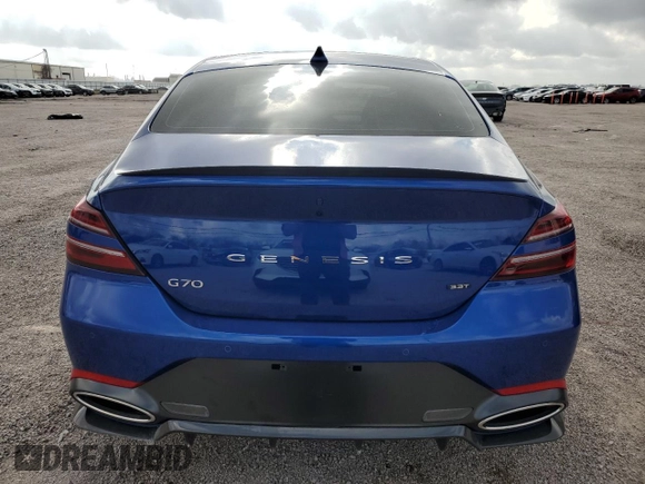 2024 Genesis G70 Sport Advanced with VIN KMTG54SE6RU139864, listed as a Copart auction lot 44240815 with 5,758 mi miles and Clean Title. Bid and sale history available at DreamBid. Image 6.