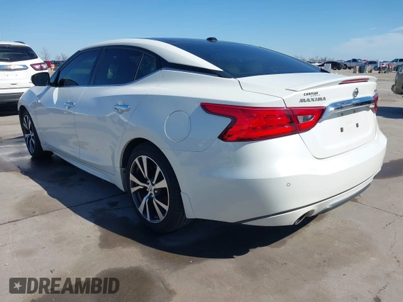 2016 Nissan Maxima SV z VIN 1N4AA6AP8GC436917, wystawiony jako IAAI lot #41691025 z przebiegiem 140 149 mil mil oraz . Historia ofert i sprzedaży dostępna na DreamBid. Obrazek 3.