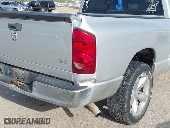 2007 Dodge 1500 SLT with VIN 1D7HA18P27S157959, listed as a IAAI auction lot 42479542 with 212,260 mi miles and . Bid and sale history available at DreamBid. Image 13.