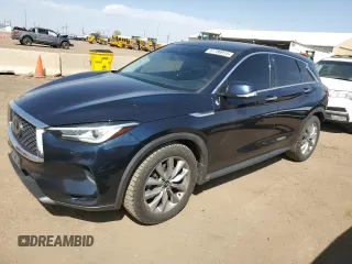 2020 Infiniti QX50 Essential z VIN 3PCAJ5M33LF104202, wystawiony jako Copart lot #51786915 z przebiegiem 97 010 mil mil oraz Szkoda całkowita • Salvage title. Historia ofert i sprzedaży dostępna na DreamBid. Obrazek 1.
