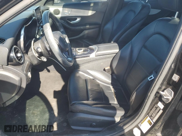 2018 Mercedes-Benz C 300 with VIN 55SWF4JB7JU249204, listed as a Copart auction lot 46853745 with 191,343 mi miles and Salvage title. Bid and sale history available at DreamBid. Image 7.