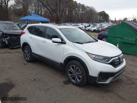 2020 Honda CR-V EX with VIN 2HKRW2H52LH611589, listed as a IAAI auction lot 41477580 with 65,988 mi miles. Bid and sale history available at carsss.com. Image 1.
