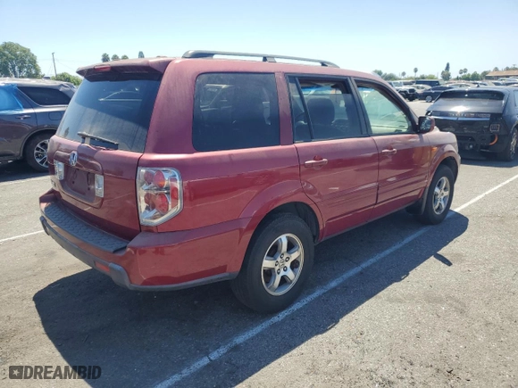 2006 Honda Pilot EX-L with VIN 5FNYF28586B012730, listed as a Copart auction lot 67161614 with 141,287 mi miles and Salvage Title. Bid and sale history available at carsss.com. Image 3.