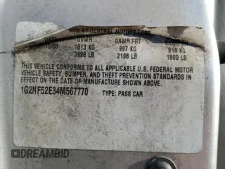 2004 Pontiac Grand Am SE1 with VIN 1G2NF52E34M567770, listed as a Copart auction lot 82089934 with 215,976 mi miles and Salvage Title. Bid and sale history available at carsss.com. Image 12.