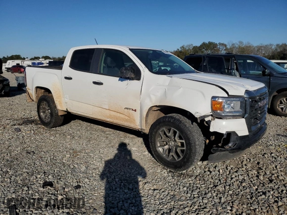 2021 GMC Canyon 4WD AT4 w/Cloth with VIN 1GTG6FEN9M1216062, listed as a Copart auction lot 80932634 with 73,308 mi miles and Salvage Title. Bid and sale history available at carsss.com. Image 4.