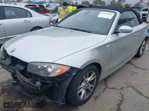2009 BMW 1 Series 128i with VIN WBAUN13519VH81367, listed as a IAAI auction lot 41710584 with 94,462 mi miles and . Bid and sale history available at DreamBid. Image 2.