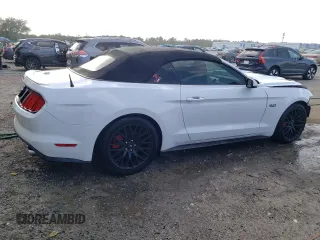 2015 Ford Mustang GT Premium with VIN 1FATP8FF1F5368028, listed as a Copart auction lot 52133395 with 79,260 mi miles and Salvage Title. Bid and sale history available at DreamBid. Image 3.