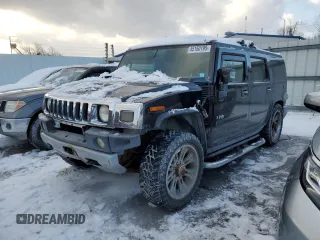 2008 Hummer H2 SUV with VIN 5GRGN23898H105094, listed as a Copart auction lot 45150195 with 146,159 mi miles and Salvage Title. Bid and sale history available at carsss.com. Image 1.