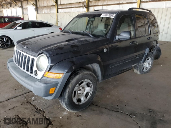 2005 Jeep Liberty Sport with VIN 1J4GK48K45W664323, listed as a Copart auction lot 53851855 with 323,695 mi miles and Salvage Title. Bid and sale history available at DreamBid. Image 1.