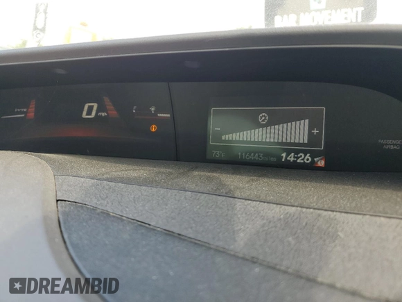 2012 Honda Civic Si with VIN 2HGFG4A55CH704879, listed as a Copart auction lot 57662095 with 116,443 mi miles and Salvage title. Bid and sale history available at DreamBid. Image 9.