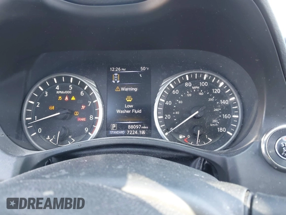 2018 Infiniti Q50 RED SPORT 400 with VIN JN1FV7AR7JM481248, listed as a IAAI auction lot 41645010 with 88,097 mi miles. Bid and sale history available at carsss.com. Image 7.